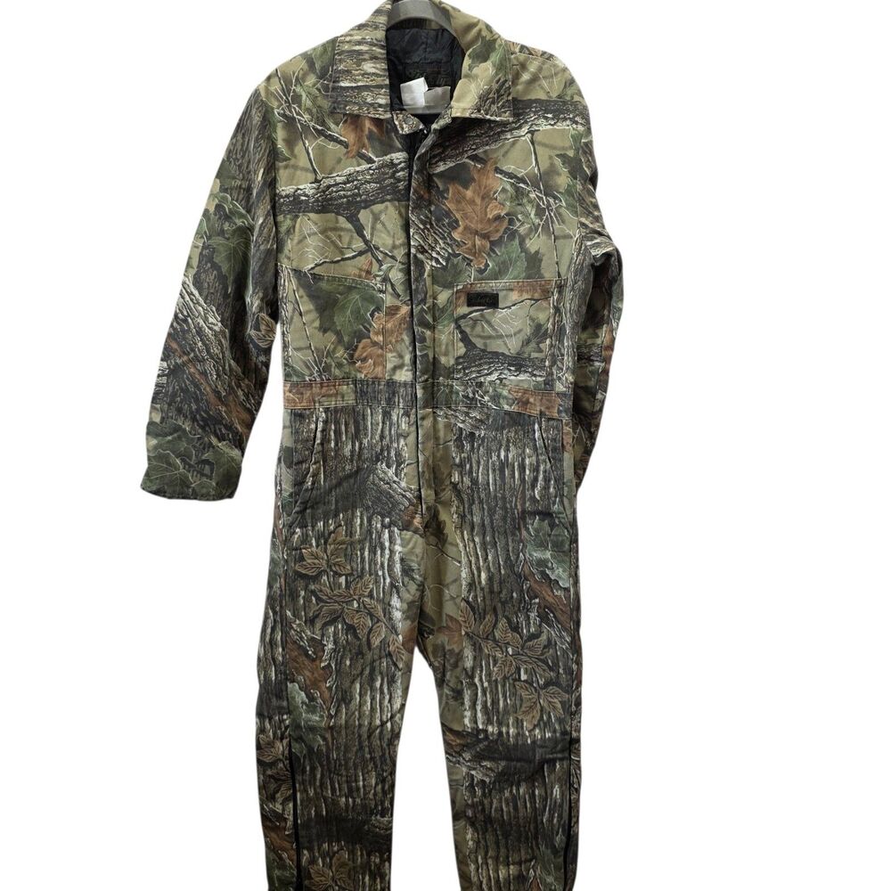 Vintage Liberty Realtree Camo Coveralls Hunting Jumpsuit Medium USA